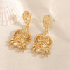 Women's Exaggerated Skull Clown Earrings With Electroplated Iron Design And 925 Silver Ear Needles For Wholesale Jewelry Collections