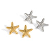 Women's Exaggerated Starfish Pentagram Frosted Stud Earrings In Titanium Steel And Stainless Steel With Electroplating Animal Zodiac Design