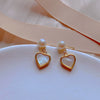 Women's Exotic 925 Silver Needle Natural Freshwater Pearl Alien Shape Earrings