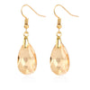 Women's Exquisite Artificial Crystal Earrings With Geometric Pattern In Light Luxury Style