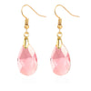 Women's Exquisite Artificial Crystal Earrings With Geometric Pattern In Light Luxury Style