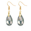 Women's Exquisite Artificial Crystal Earrings With Geometric Pattern In Light Luxury Style