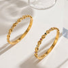 Women's Eye Pattern Zirconembellished Stainless Steel Bracelet With Gold Plated Finish