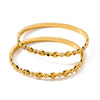 Women's Eye Pattern Zirconembellished Stainless Steel Bracelet With Gold Plated Finish