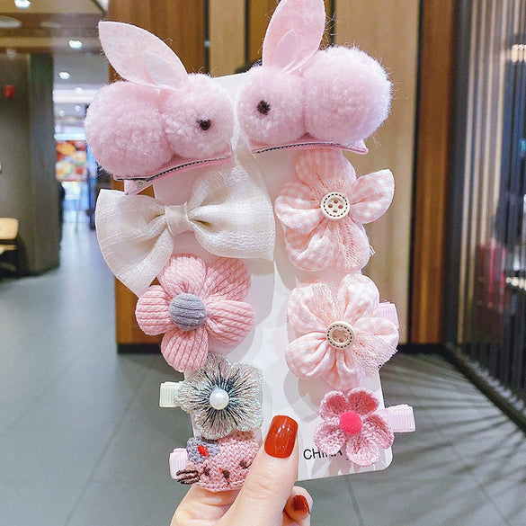 Women's Fabric Handmade Cartoon Plants And Flowers Style Side Bangs Hairpin Hair Accessories