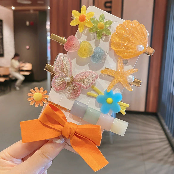 Women's Fabric Handmade Cartoon Plants And Flowers Style Side Bangs Hairpin Hair Accessories