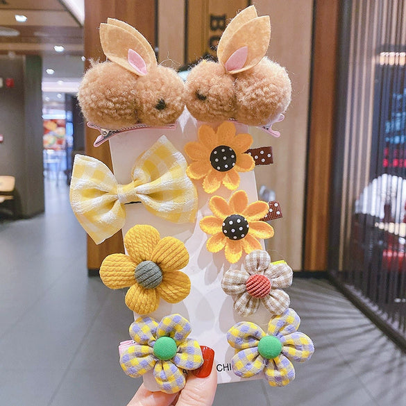 Women's Fabric Handmade Cartoon Plants And Flowers Style Side Bangs Hairpin Hair Accessories