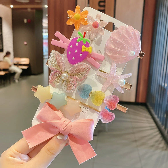 Women's Fabric Handmade Cartoon Plants And Flowers Style Side Bangs Hairpin Hair Accessories