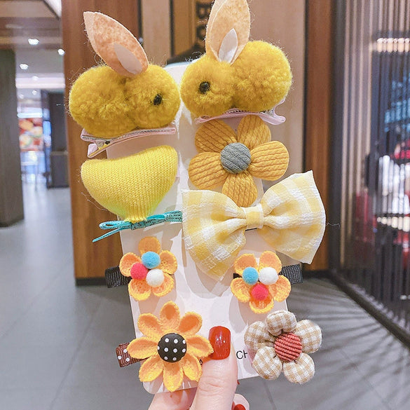 Women's Fabric Handmade Cartoon Plants And Flowers Style Side Bangs Hairpin Hair Accessories