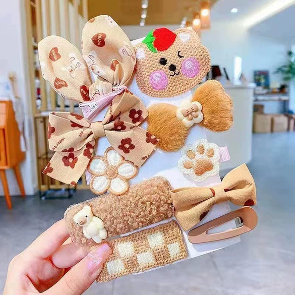 Women's Fabric Handmade Cartoon Plants And Flowers Style Side Bangs Hairpin Hair Accessories