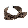 Women's Fabric Handmade Elegant Small Wave Point Hairband With Big Bow Hair Accessories