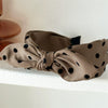 Women's Fabric Handmade Elegant Small Wave Point Hairband With Big Bow Hair Accessories