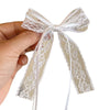 Women's Fabric Lace Bow Ribbon Handmade Duckbill Hairpin For Side Bangs And Broken Hair As Head Jewelry