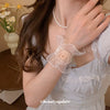 Women's Fabric Mesh Lace Handmade Rose Flower Wrist Bracelet High End Simple Elegant