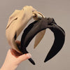 Women's Fabric Minimalist Handmade Widebrimmed High Cranial Top Headband Hair Accessory