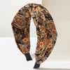 Women's Fabric Printed Ultrawide Hairband In Retro Bohemian And Baroque Style