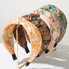Women's Fabric Printed Ultrawide Hairband In Retro Bohemian And Baroque Style
