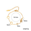Women's Fade Resistant Gold Plated Titanium Steel Bracelet Fashionable Versatile Jewelry