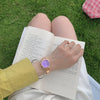 Women's Fashion Alloy Band Round Dial Quartz Bracelet Watch