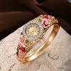 Women's Fashion Alloy Bracelet Quartz Watch With Round Dial