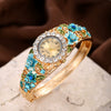 Women's Fashion Alloy Bracelet Quartz Watch With Round Dial