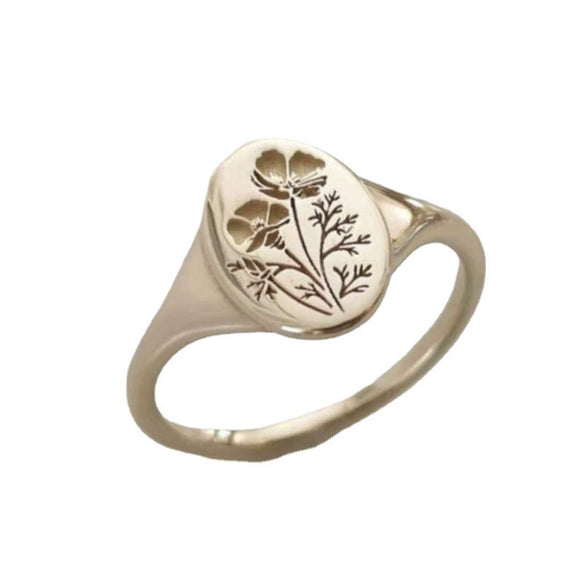 Women's Fashion Alloy Geometric Ring With Electroplated Finish Simple Light Luxury Style Statement Jewelry
