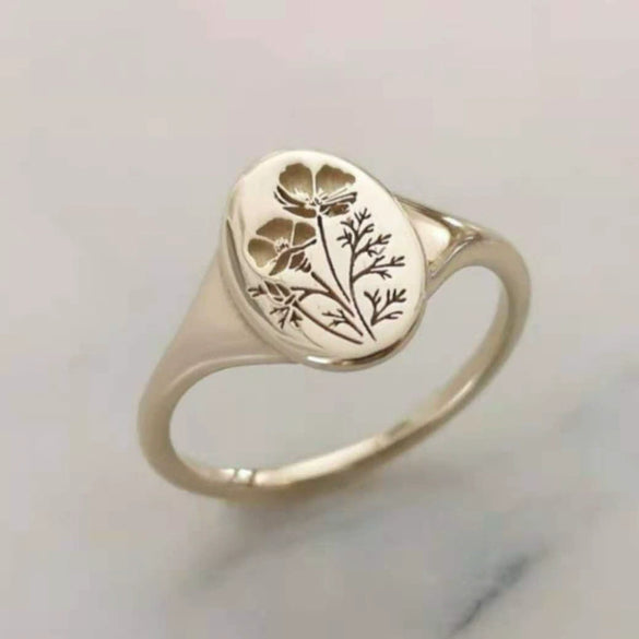 Women's Fashion Alloy Geometric Ring With Electroplated Finish Simple Light Luxury Style Statement Jewelry