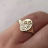 Women's Fashion Alloy Geometric Ring With Electroplated Finish Simple Light Luxury Style Statement Jewelry