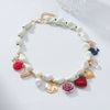 Women's Fashion Alloy Rhinestone Necklace With Animal Zodiac Heart Shape Flower Pendant Set With Diamonds