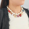 Women's Fashion Alloy Rhinestone Necklace With Animal Zodiac Heart Shape Flower Pendant Set With Diamonds