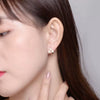 Women's Fashion Alloy Star Stud Earrings With Micro Inlaid Zircon Light Luxury Fresh Style Ear Buckles