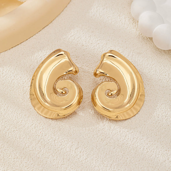 Women's Fashion Alloy Threader Earrings With Exaggerated Statement Design And Contemporary Trend Style