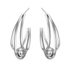 Women's Fashion Alloy Ushaped Multilayer Geometric Retro Earrings With Diamond Design
