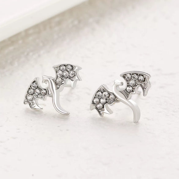 Women's Fashion Animal Zodiac Dragon Copper Electroplated Earrings