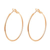 Women's Fashion Big Circle Earrings Cold Style Temperament Copper Electroplated