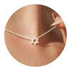 Women's Fashion Brass Geometric Conch And Star Pendant Necklace With Electroplated Clavicle Chain