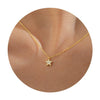 Women's Fashion Brass Geometric Conch And Star Pendant Necklace With Electroplated Clavicle Chain