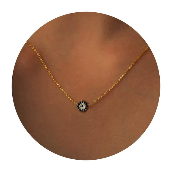 Women's Fashion Brass Geometric Conch And Star Pendant Necklace With Electroplated Clavicle Chain