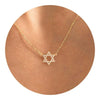 Women's Fashion Brass Geometric Conch And Star Pendant Necklace With Electroplated Clavicle Chain