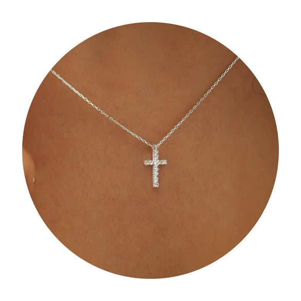 Women's Fashion Brass Geometric Conch And Star Pendant Necklace With Electroplated Clavicle Chain