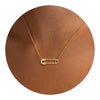 Women's Fashion Brass Geometric Conch And Star Pendant Necklace With Electroplated Clavicle Chain