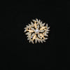 Women's Fashion Brooch Alloy Alloy Pearl Flower Electroplated Light Luxury Style
