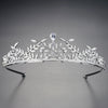 Women's Fashion Copper And Zircon Leaf Crown Headdress With Inlaid Sparkle Detail For Banquets And Formal Occasions