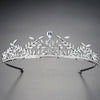 Women's Fashion Copper And Zircon Leaf Crown Headdress With Inlaid Sparkle Detail For Banquets And Formal Occasions