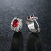 Women's Fashion Crystal Zircon Flower Water Drop Earrings In Casual Elegant Style With Full Crystal Inlay