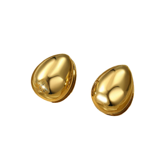 Women's Fashion Doublelayer Love Heart Stainless Steel Electroplated Earrings