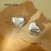 Women's Fashion Doublelayer Love Heart Stainless Steel Electroplated Earrings