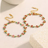 Women's Fashion Elegant Hand Jewelry Stainless Steel 18K Gold Plated Fruit Pattern Bracelet