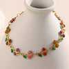 Women's Fashion Elegant Hand Jewelry Stainless Steel 18K Gold Plated Fruit Pattern Bracelet
