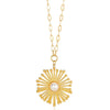 Women's Fashion Elegant Necklace Fivepointed Star Zircon Pearl Clavicle Chain Titanium Steel Stainless Steel Electroplated Flower Style